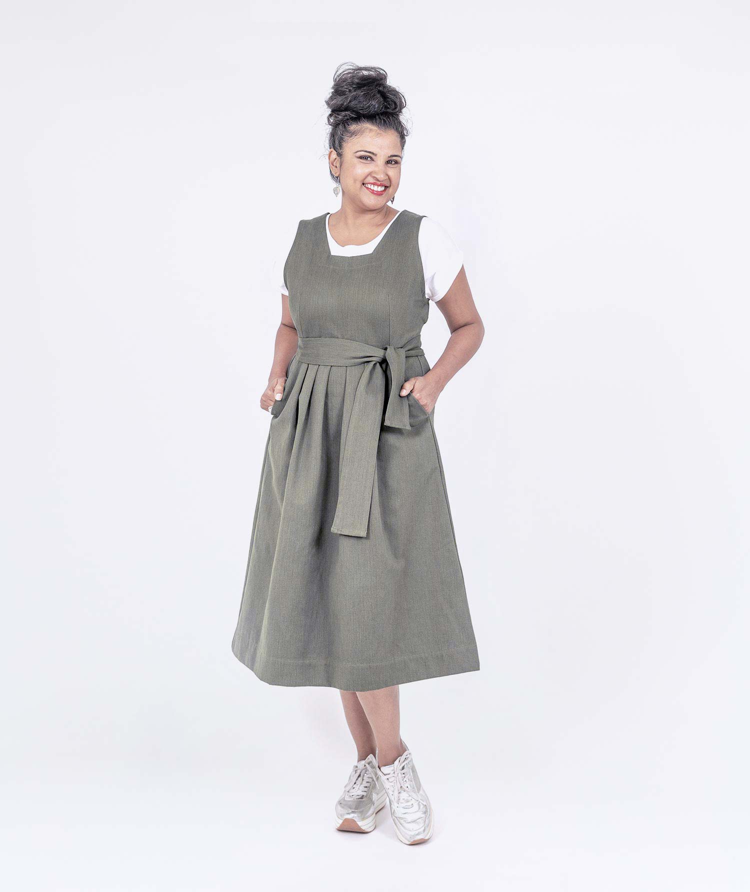 Plus size clearance pinafore dress australia